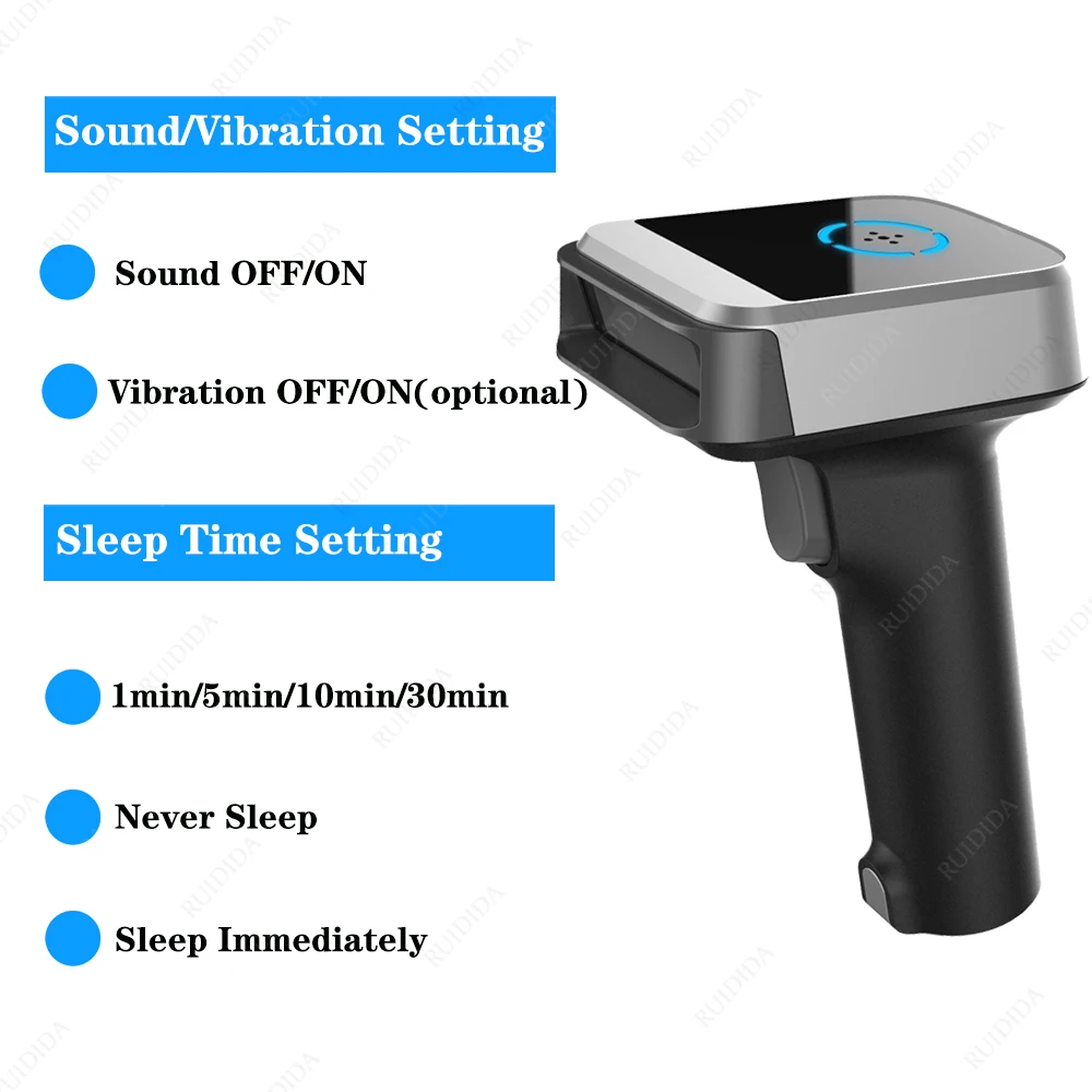fast scanner Handheld Barcode Scanner Wireless Bluetooth Wired 1D 2D QR PDF417 DM Bar code Reader for iPad iPhone Android Tablets PC paper scanner