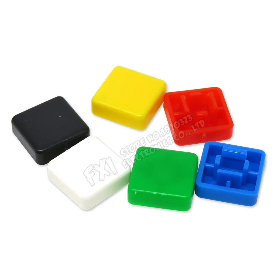 24 Interrupteurs Bouton-Poussoir 16mm - 6 Couleurs - 3A 250V - Momentané Auto-Réinitialisation