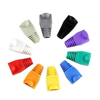 RJ45 커넥터 플러그 커버 캡, 보호 슬리브, 임의 색상, CAT5E/6 케이블, USB 커넥터, 노트북 PC 케이스
