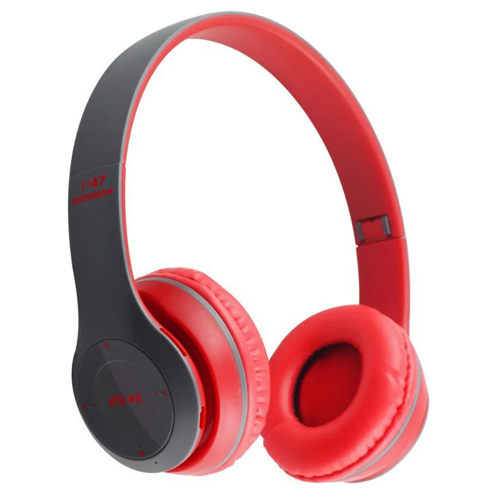 

P47 Wireless Headsets Noise Cancelling Ear Buds Longer Playtime Earphones For Cell Phone Gaming Computer Laptop Sport