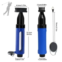 Golf Club Cleaning Brush New Press Water Spray Brush With Carabiner Portable Golf Club Groove Brush Golf Swing Cleaning Products 2