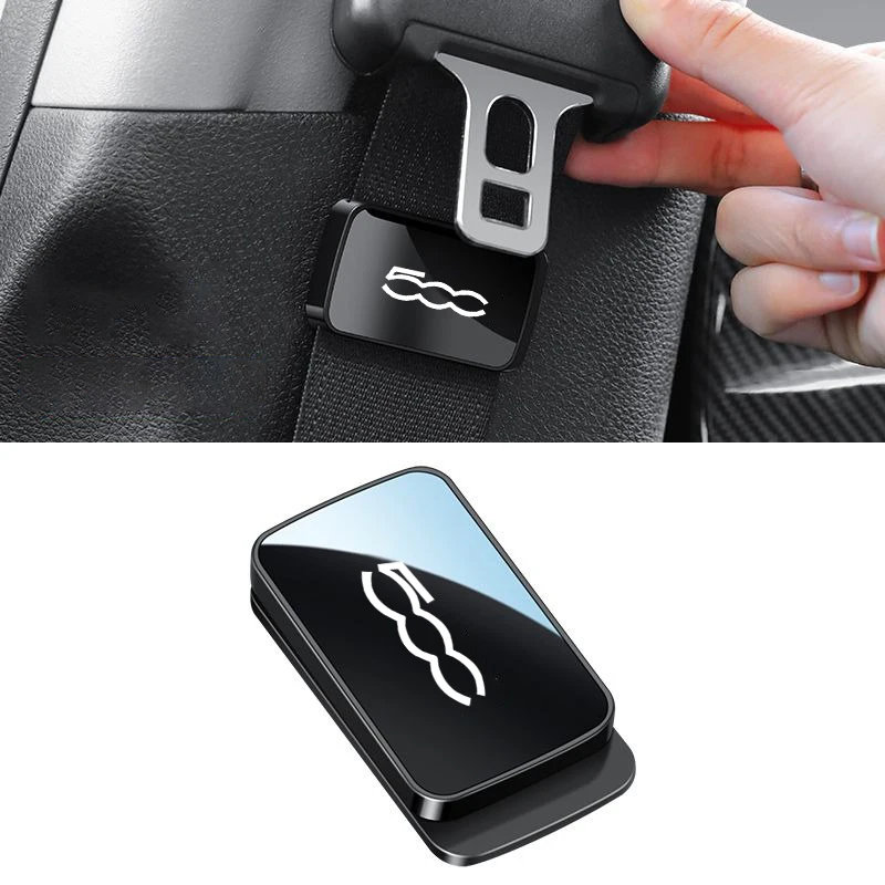 Magnetic Car Interior Supplies Seat Belt Holder Stabilizer Fiat 500 500C 2012 500X 500L Abarth 695 Stilo Accessories 1pc car seat belt accessory