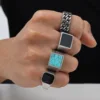 91603-47571a.jpg Bagues en pierre naturelle Vintage Punk Cool pour hommes, bagues chevalières géométriques en acier inoxydable, cadeau de bijoux de doigt ethnique rétro élégant