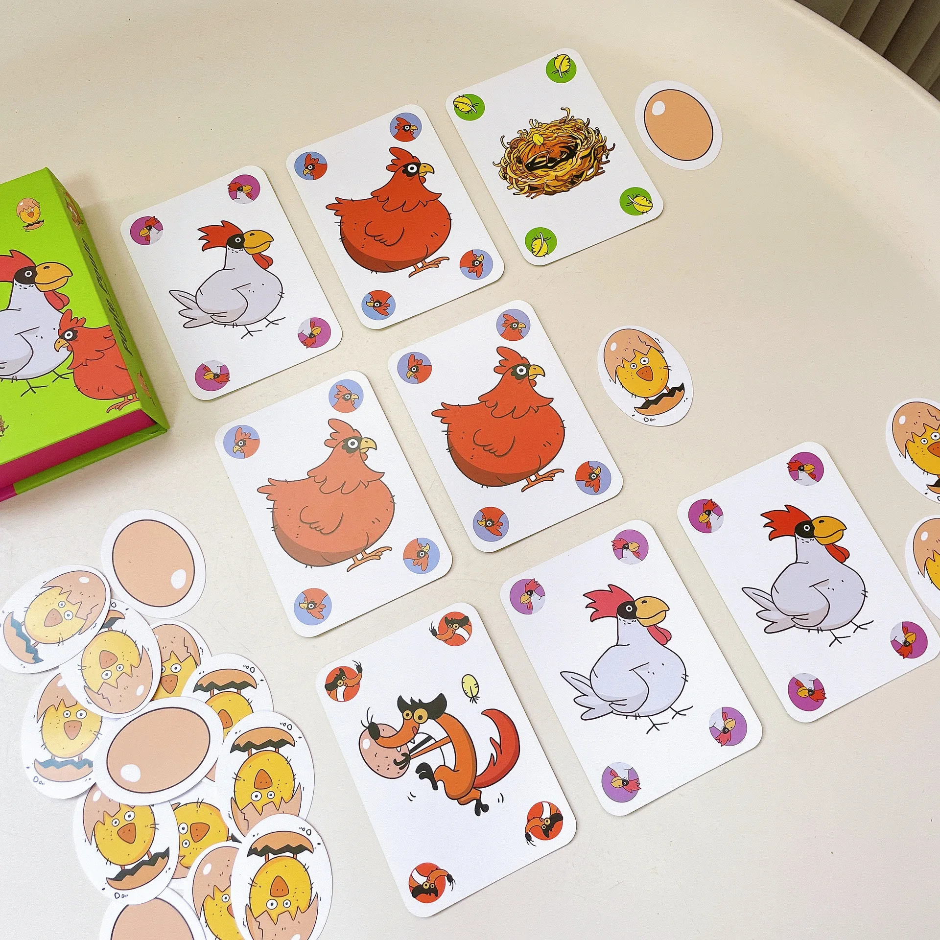 Chicken Chiu Chiu Board Game Grow Up Without Children, 5-8 Years Old Casual Party Card Game, Intellectual Children's Day Gift
