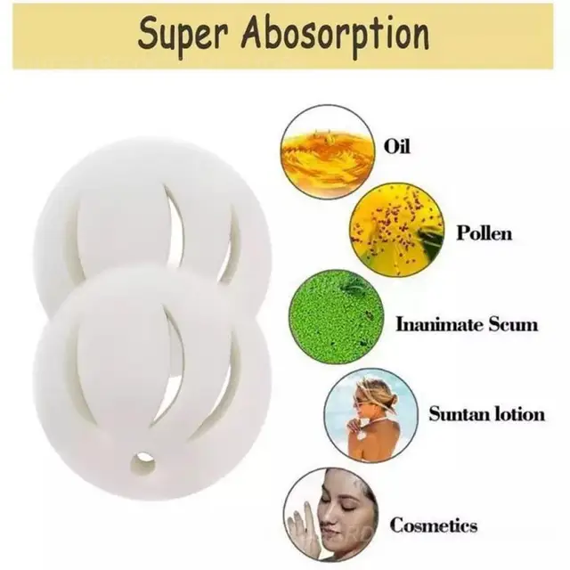 1Pc Úszómedence Olaj Elnyelő Szivacs Fehér Szűrőgolyók Pezsgőfürdő És Gyógyfürdő -Kerek Arc Felszívódik Az Iszap Szennyeződési Kiegészítő - Image 6