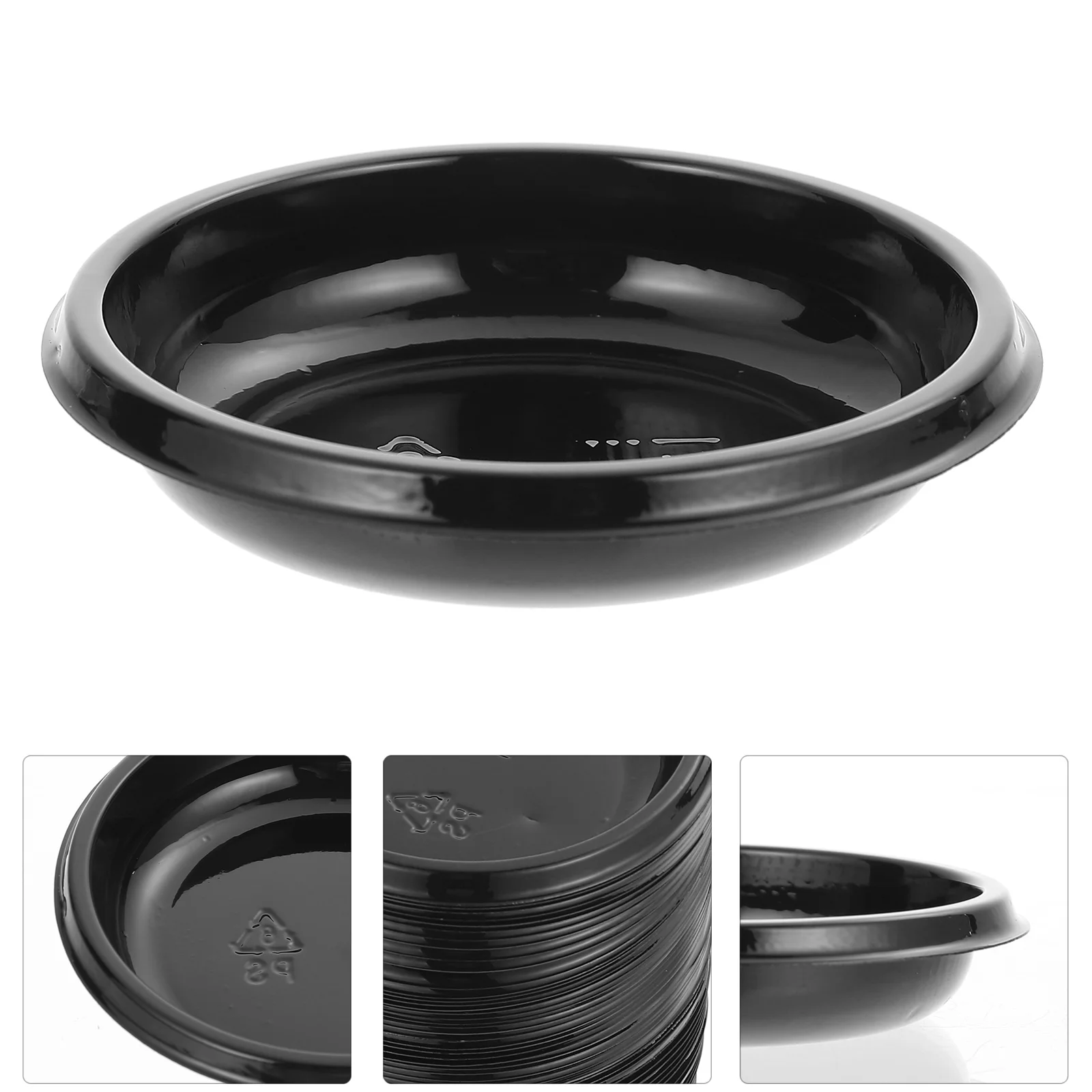100Pcs Seasoning Dish Disposable Saucer Appetizer Plate for Home Hotel