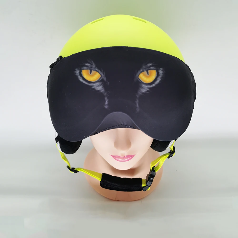 Drop Shipping Stretchy Skiing Helmet Visor Cover Hot Sale Stretchy Snowboard Helmet Visor Cover 5