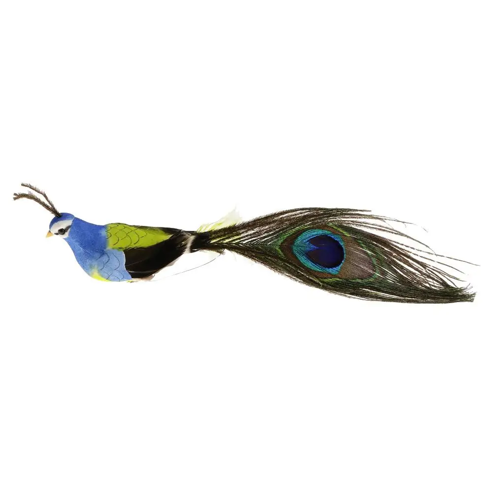 Creative Decor Gift Bird Ornaments Small Peacock Model Toy Garden Sculpture