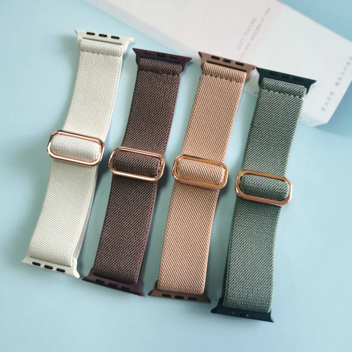 รูปสินค้า สายรัดยืดหยุ่นสำหรับ Apple Watch ขนาด 38-49 มม.