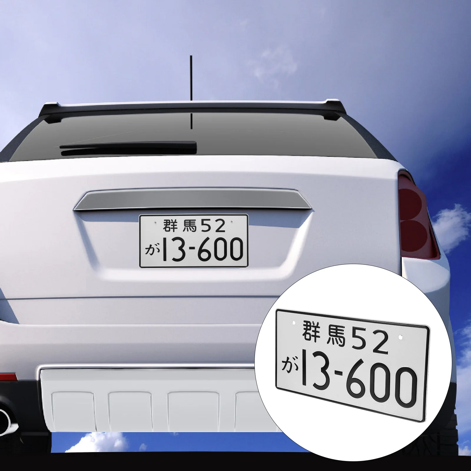 

Decor Decorative License Plate Retro Ornament Japanese Car Number Aluminum Convenient Wall Ornaments