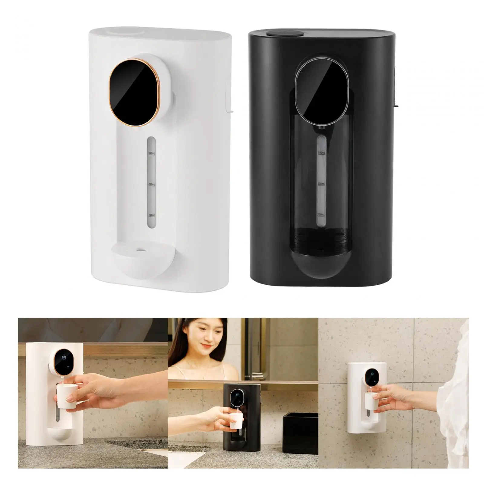Touchless Automatic Mouthwash Dispenser 3 Levels Adjustable 540ml Mouth Wash Dispenser for Cafe Kitchen Hotel Restroom Bathroom 4