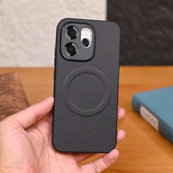 Custodia per telefono magnetica shockproof a strisce in Kevlar di lusso