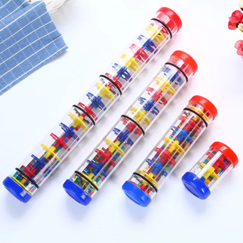 Rainbow Hourglass Rain Rainmaker Rain Stick Musical Toy Raindrop Sound for Kid 