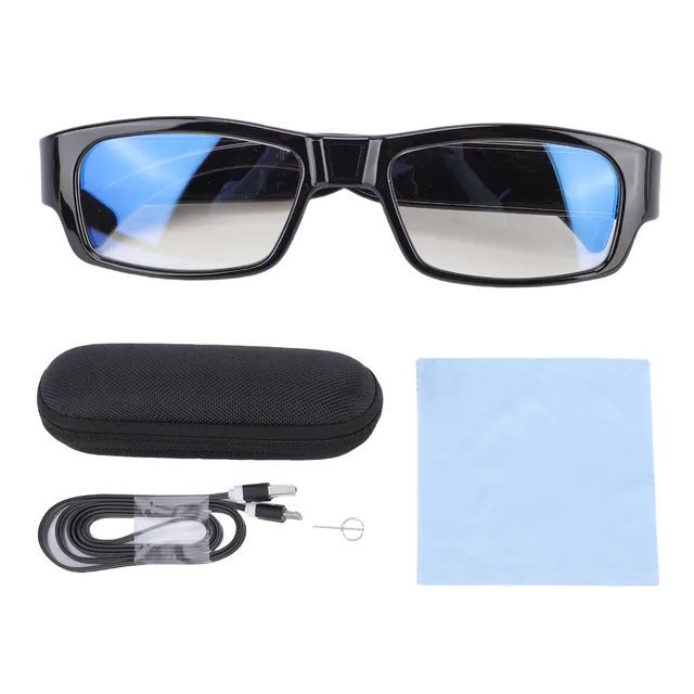1080P Video Camera Glasses Camera Glasses Sports Action 1080P HD Video Recording Photos Taking for Cycling Outdoor Activities