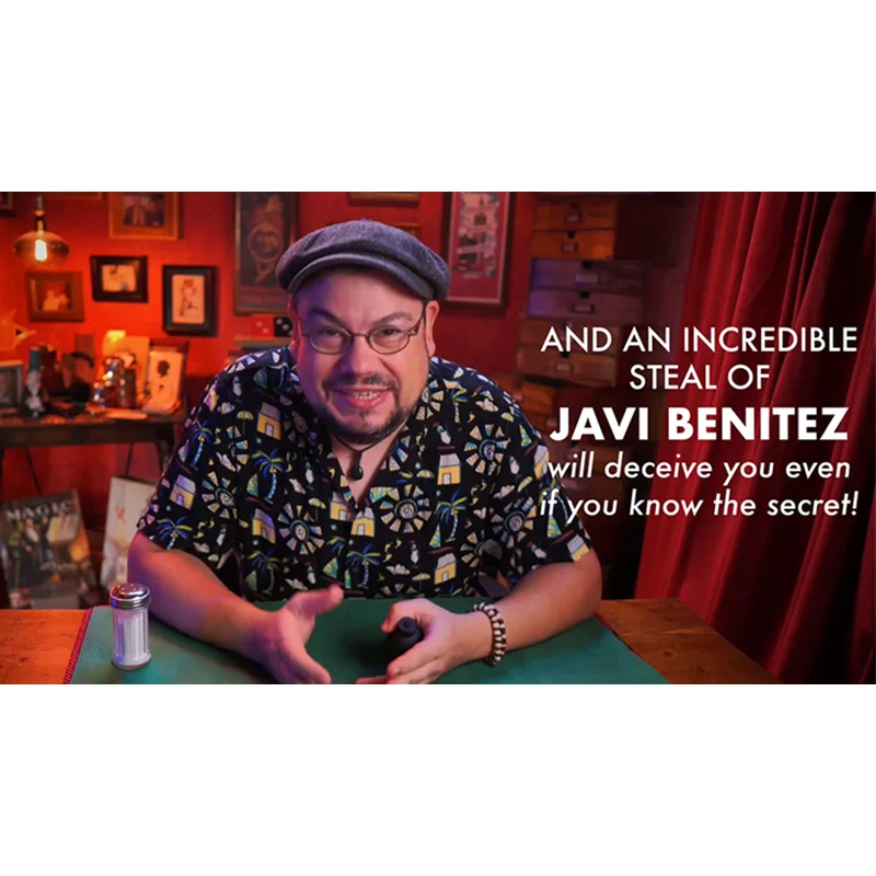 솔티드 2.0 마술 트릭 무대 마술 장치 긴 소금 흘리기 기믹 빈 손에 소금이 나타나는 마술 마술사 소품 마술 도구