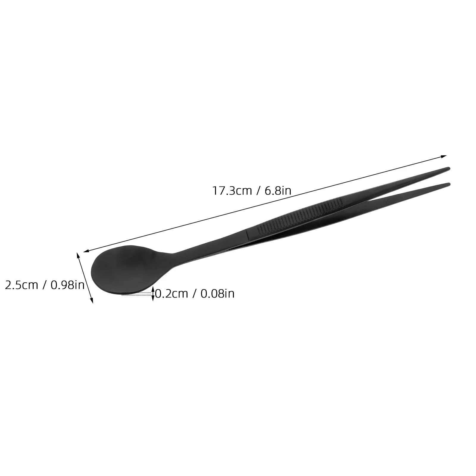 Stainless Steel Flavor Test Spoon Chef Tweezers Tasting Spoons Salad Tongs Metal Chefs and Korean Dual Purpose Kitchen