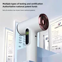 Portable Wireless Hair Dryer 30000 Rpm High-Speed Cold Warm Wind Negative Ions Travel /Outdoor USB Charging 2