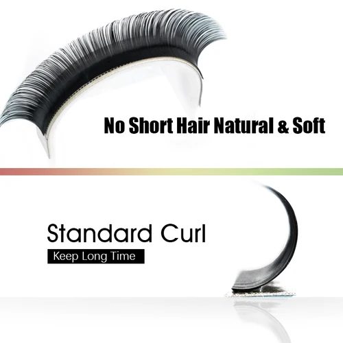 고품질 16 줄 8-18mm 길이 인조 밍크 속눈썹, 개별 속눈썹, 속눈썹 연장, 인조 속눈썹 3