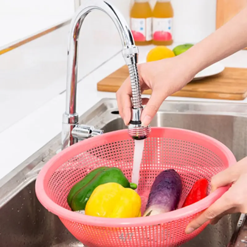 Faucet aerator multifunctional rotating splash proof filter extender 2 water outlet modes swivel for bathroom kitchen