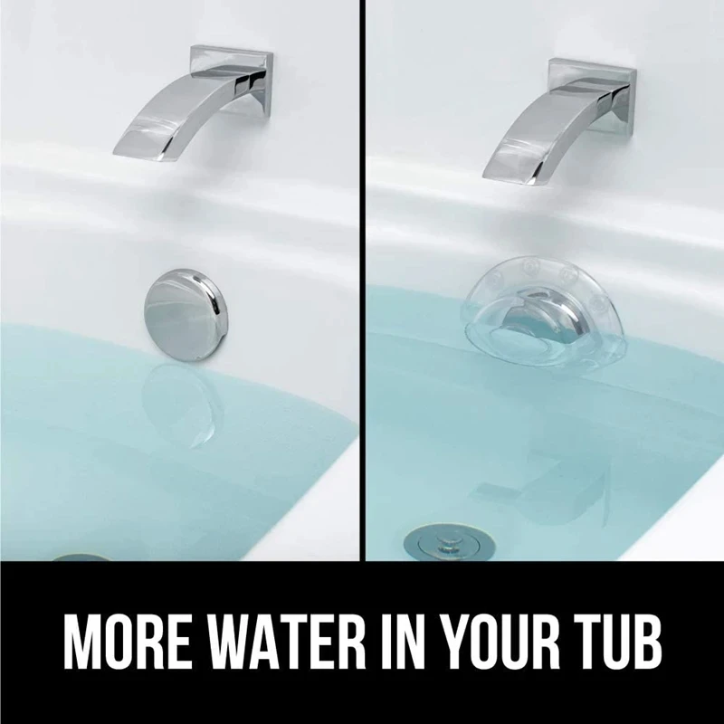 Houseeker Bathtub Overflow Drain Cover Suction Cup Seal Bathtub Stopper Bathroom Overflow Drains