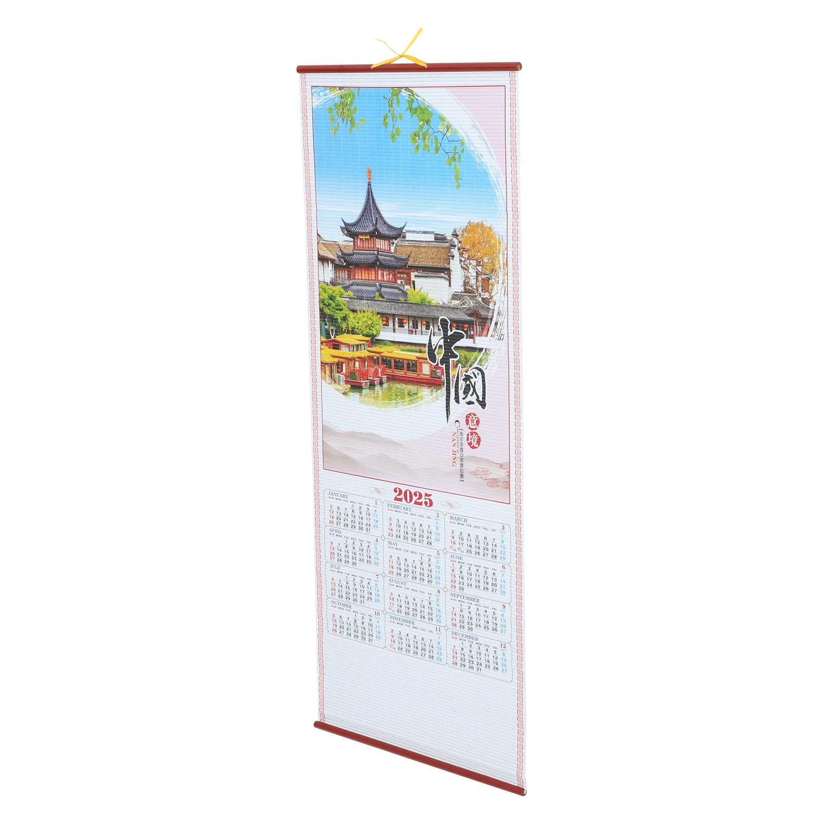 

Year of The Snake Hanging Scroll Calendar Household Delicate Wall Clear Printed Monthly Planning