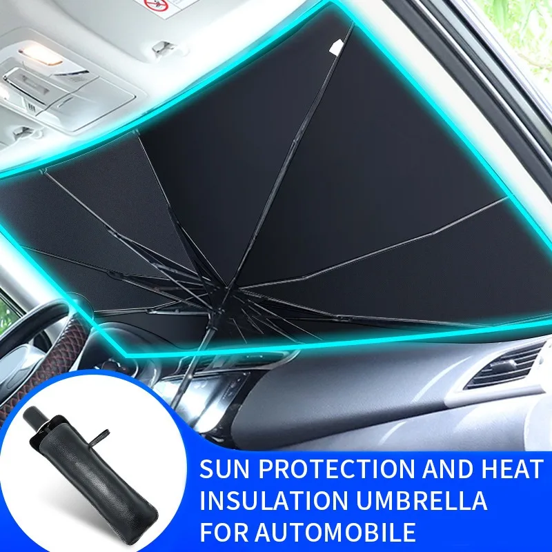 

Car Windshield Sunshade Umbrella Type Sun Shade for Car Window Protection Parasol Heat Insulation Cloth for Car Front Shading