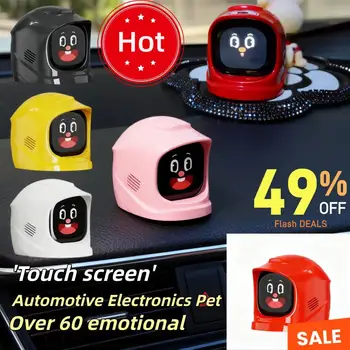Accessori per giocattoli montati su robot intelligente per auto Animali domestici elettronici, compagni di moda oltre 60 effetti sonori touch screen espressione