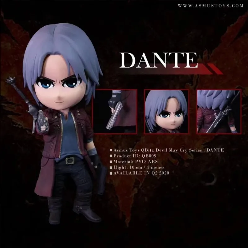 

[Inventory] Original Asmus Toys Anime Game Devil May Cry Dante 4-inch Q Version Action Figures Model Collection Toy Gift