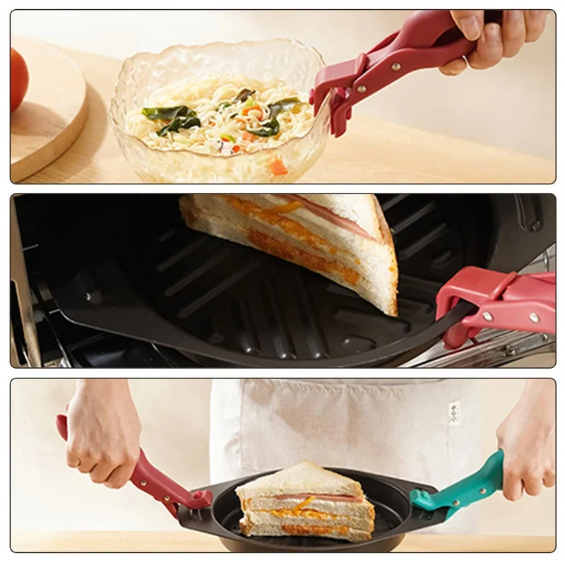 Multi-Purpose Bowl Holder Clip,Lightweight Kitchen Cooking Tongs,Silicone Non-Slip Heat Insulation Anti-Scald Clamp