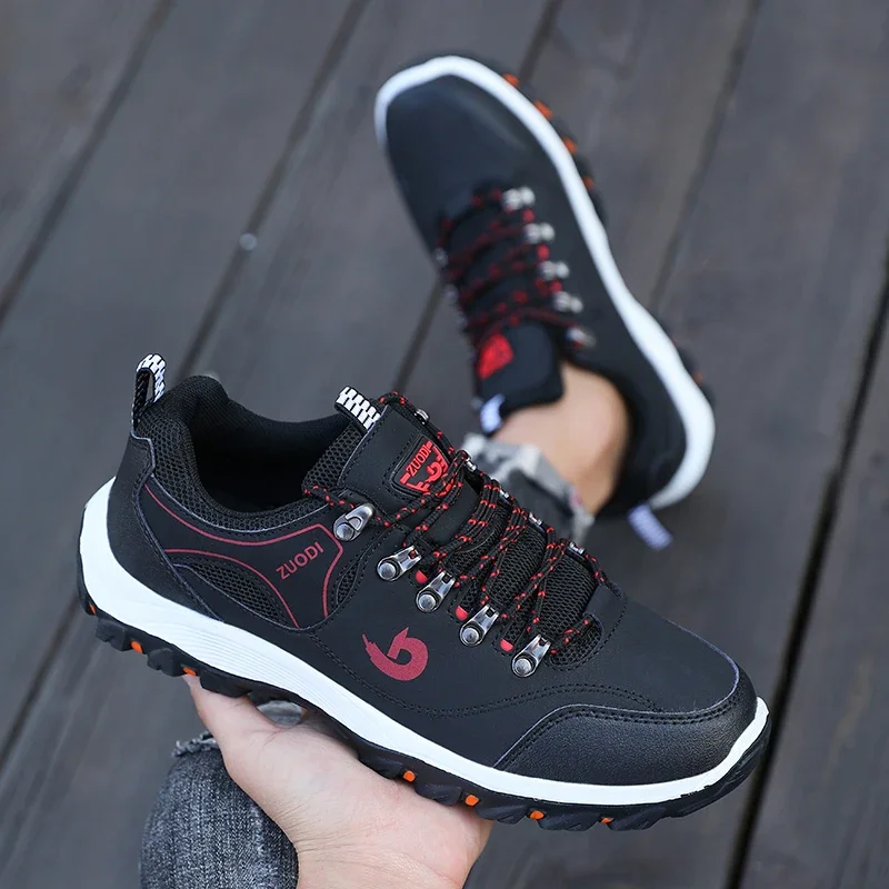 New Men's Outdoor Hiking Shoes Waterproof Mountaineering Comfort Sneakers Fashion Male Tennis Lightweight Walking Running Shoes