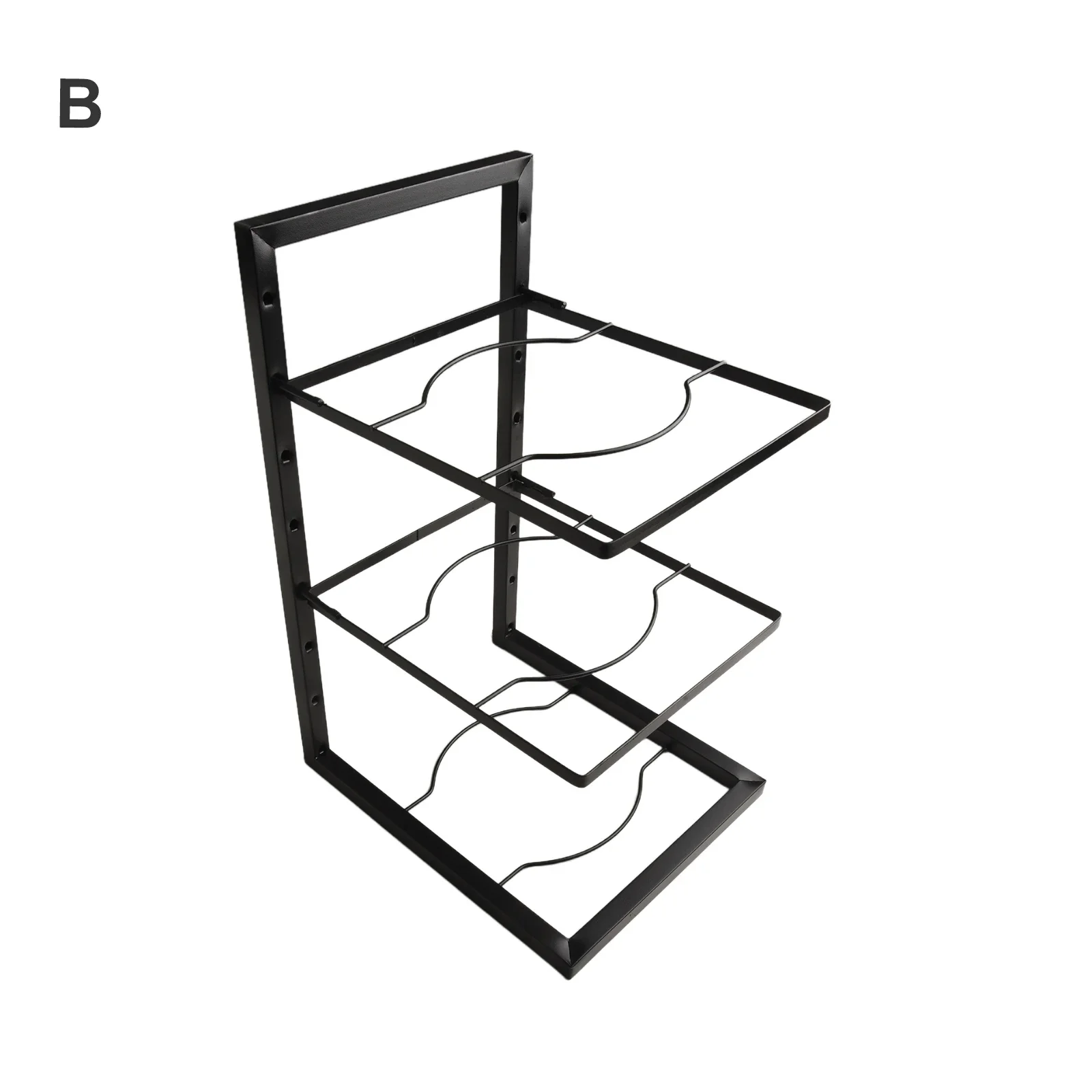 Pot Rack Kitchen Storage Rack Multi-Layer Pot Storage Cabinet Layered Pan Holder Tiers Kitchen Supplies