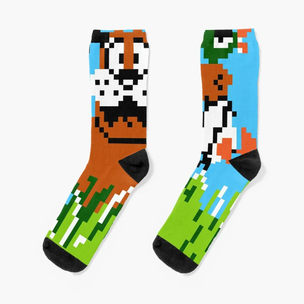 8 Bit Duck Hunt Dog Socks Cute Socks Funny Socks Women