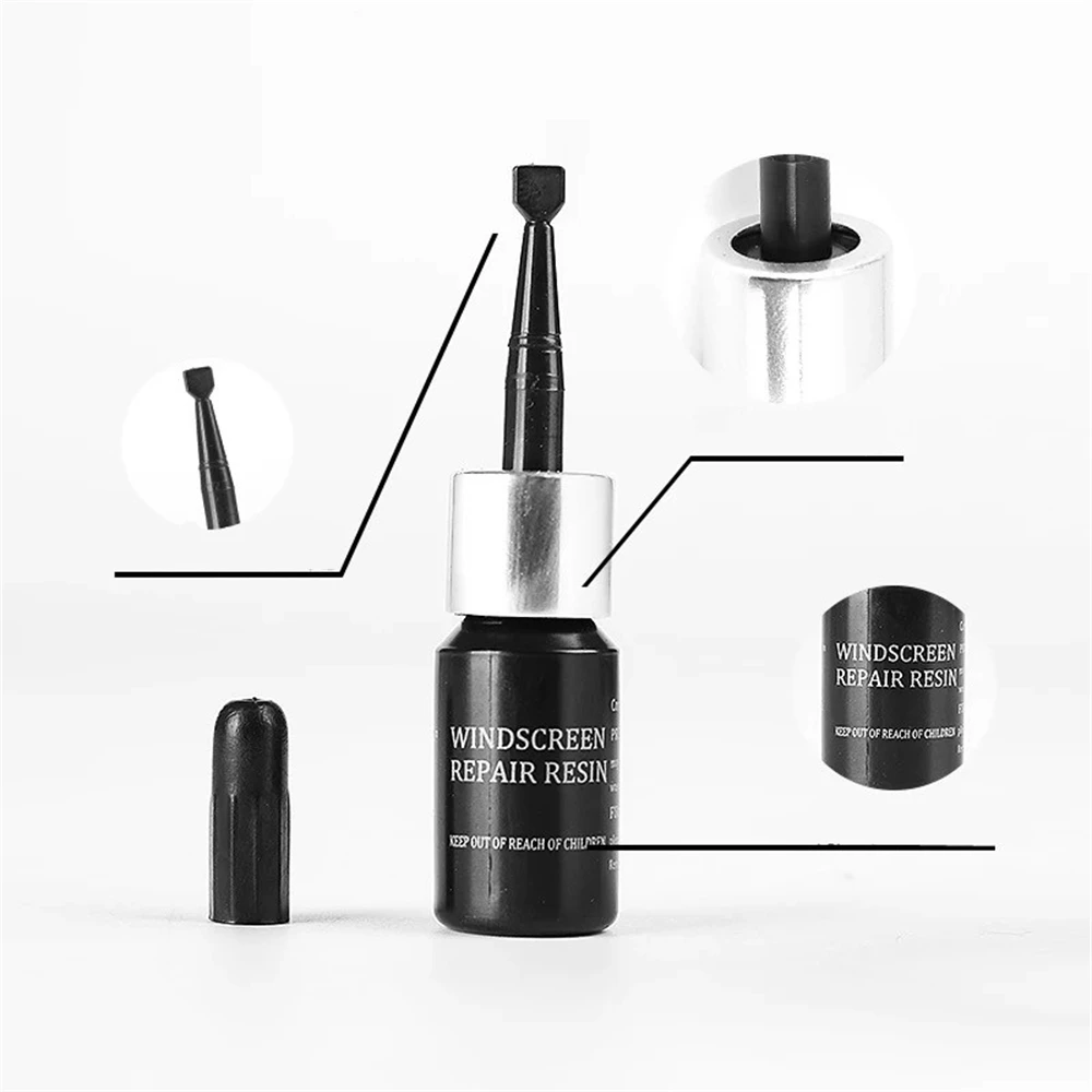 5PCS Car Window Seal Windshield Repair Kit Windscreen Repairman Glass Restoration Cracked Glass Glue Repair Kit 2