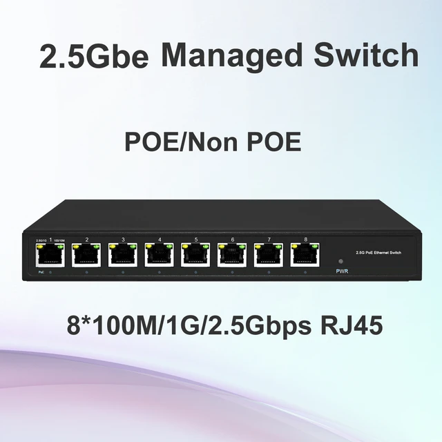 5 Port GigE 802.3bt 90W PoE Switch