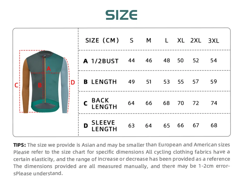 Description Picture 2 of itemYKYWBIKE Men Cycling Jersey Long Sleeve Colorful Road Bike Jersey Spring Summer Bicycle Clothing Professional Cycling Maillot
