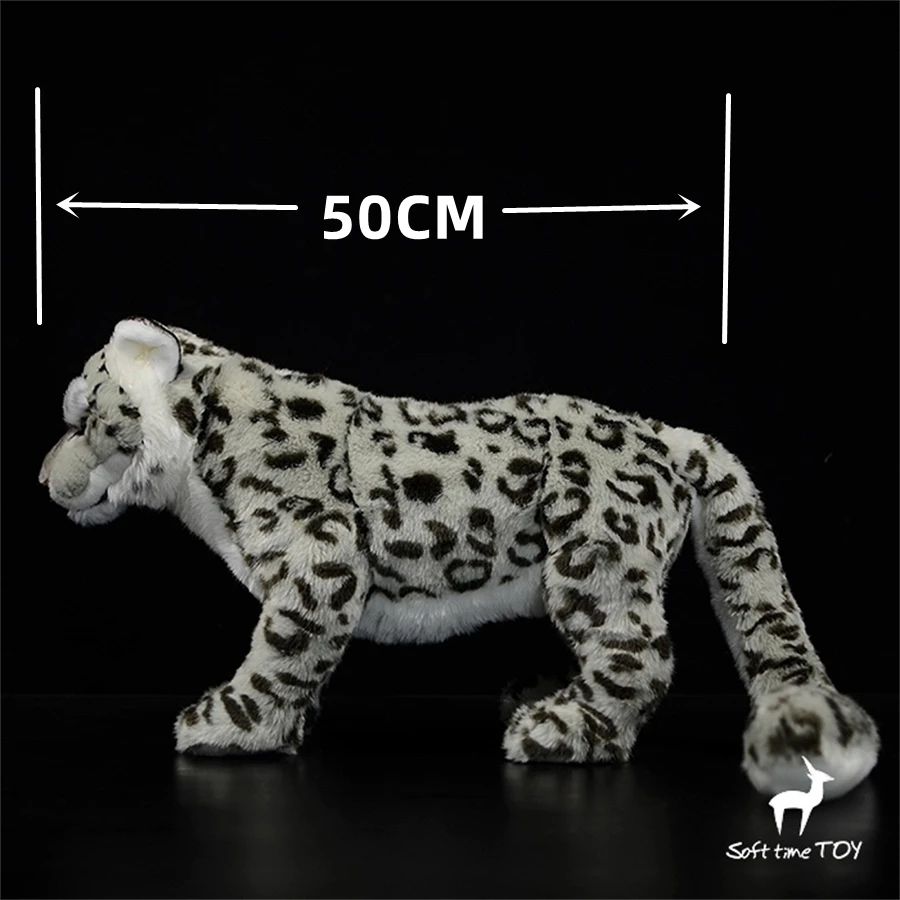 Snow Leopard High Fidelity Anime Cute Plushie Snow Panther Plush Toys Lifelike Animals Simulation Stuffed Doll Kawai Toy Gifts 2