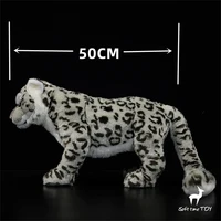 Snow Leopard High Fidelity Anime Cute Plushie Snow Panther Plush Toys Lifelike Animals Simulation Stuffed Doll Kawai Toy Gifts 2