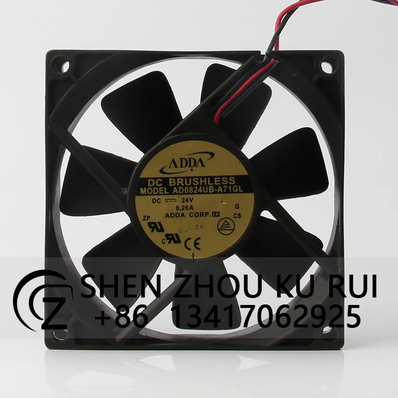 AD0824UB-A71GL чехол охлаждающий вентилятор для ADDA 80*80*25 мм 8025 8 см 24 В 0.26A инвертор с высоким потоком воздуха охлаждающий вентилятор