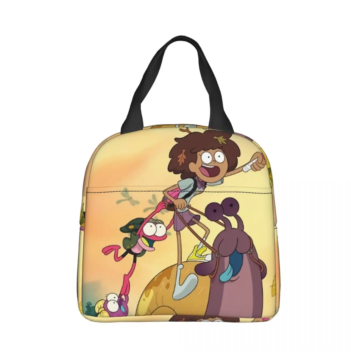 

Fan Art Insulated lunch bagAmphibia Women Kids Cooler Bag Thermal Portable Lunch Box Ice Pack Tote