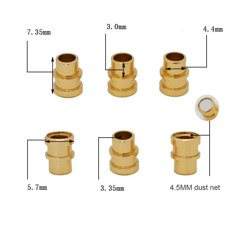 3D Printed Resin Earphone Sound Hole with Tuning Mouth and Earbud Tube