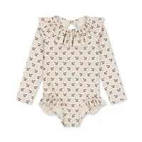 Baby Girls  Sunscreen Swimsuit  Girl Swimwears  Swimming  Bikini  Two Pieces Bebe Swimsuits  Kids Swimwear for Girls One-pieces 2