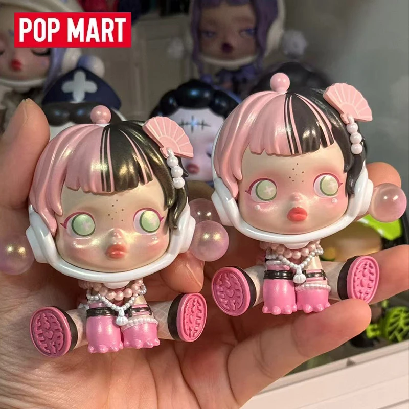 POP MART Skullpanda City of Night 시리즈 블라인드 박스 카와이 애니메이션 액션 피규어 미스터리 서프라이즈 인형 선물 컬렉션