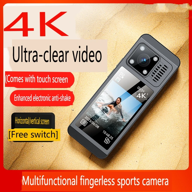 4K WiFi Action Camera，360 Degree Panoramic Thumb Sport Camera，Motorcycle Riding Stabilization Bodycam Wearable Video Camera 2