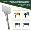 For 1 Pcs Rotary Hammer Drill Groove Flat Chisel Masonry Concrete Percussion Widening Drill Elbow (17x165x75 mm) 25°SDS PLUS 4