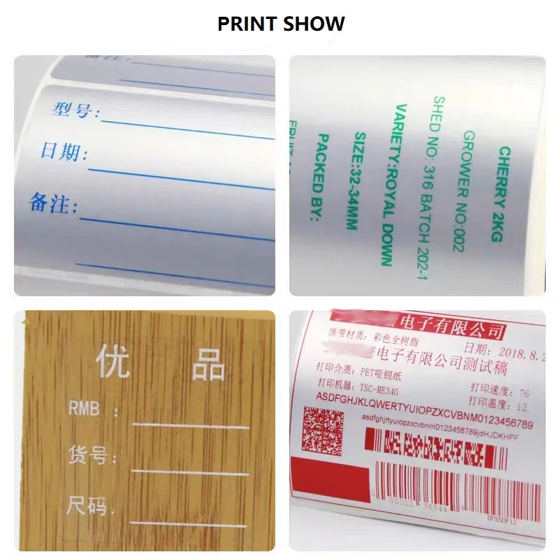 Color all resin ribbon roll 40 50 60 70 80 90 100 110mmx300m thermal transfer barcode printer carbon tape