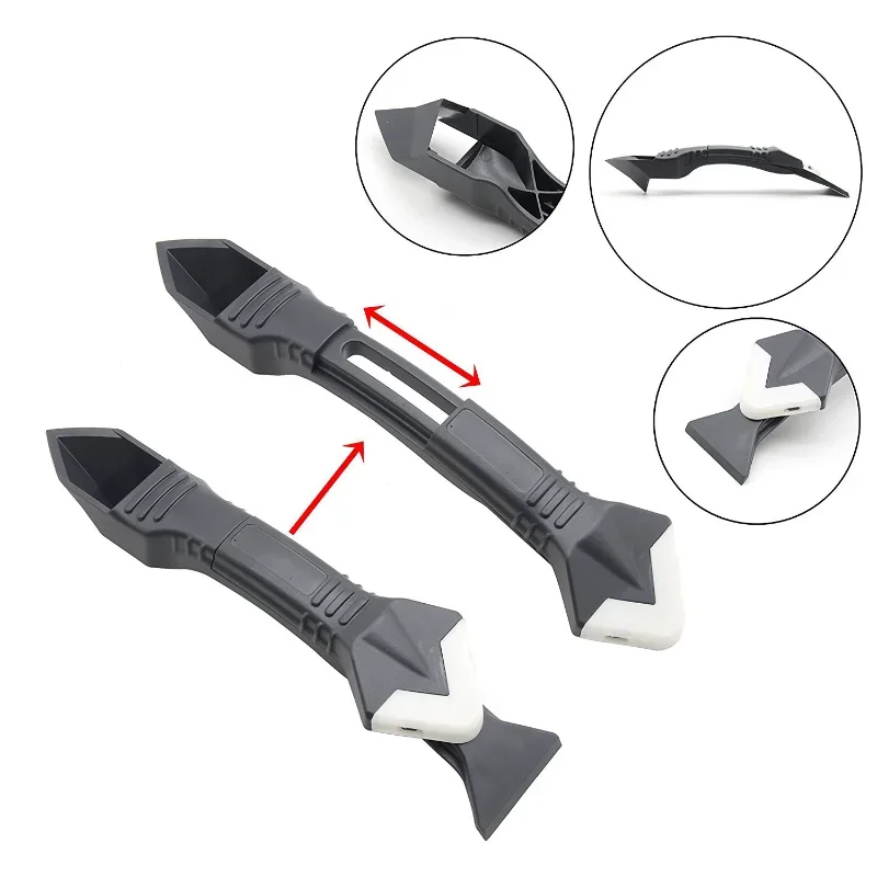 

Silicone Scraper Glue Remover Knife Angle Beauty Crevice Spatula Tool Grout Scraper Kit 5in1 Multifunction Coner Caulking Tool