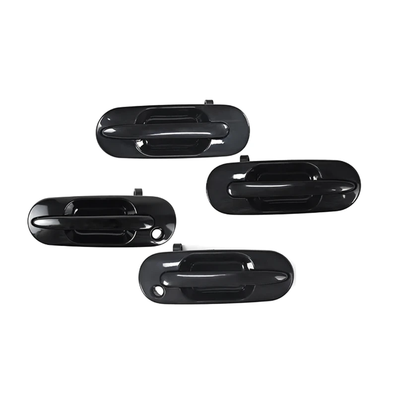 

4Pcs Car Exterior Door Handle Front & Rear Outside Outer Kit For Honda CR-V CRV 1997-2001 Left & Right Parts Accessories Black