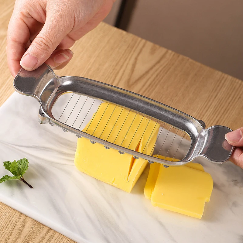 1PC Butter Wire Slicer Stainless Steel Handheld Butter Cutter Cheese Cheese Cutting Wire Cutter Kitchen Tools