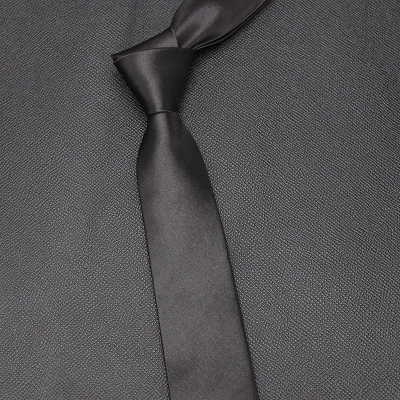 Mans Slim Skinny Tie for Men Jacquard Woven Solid Orange Red Purple Black Ties Wedding Necktie Women Accessories Corbatas Par