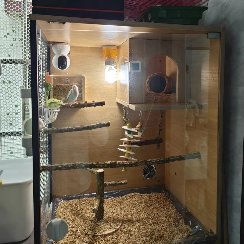 Hammocks Parrot Bird Cage Palomas Canarios Outdoor Nest Rabbit Cage Feeder Passaros Gabbia Per Uccelli Pet Furniture CY50BC